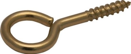 Schroefogen messing, lengte 6 mm diameter 3 mm, 100 stuks