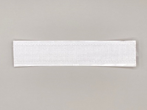 Zelfklevend klittenband op rol wit - hard lengte 25 meter, breedte 25 mm