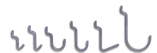 Reisaco Boardhaken model 3, hoogte 43 mm, 100 stuks