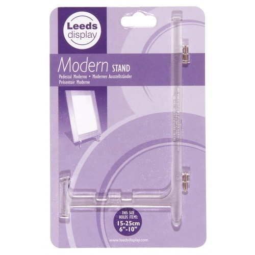 Leeds Kunststof standaard transparant modern, voor hoogte van 15-25 cm, 1 stuk