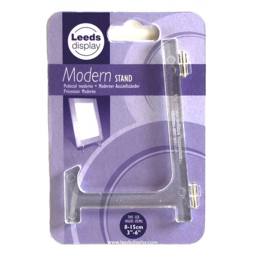 Leeds Kunststof standaard transparant modern, voor hoogte van 8-15 cm, 1 stuk