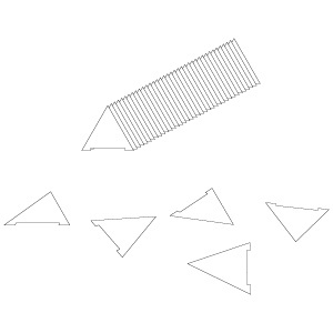 Glaspennen Fletcher type 08-311, 2700 stuks