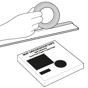 Decoratie Tape 872- Black, lengte 25 meter breedte 48 mm, 1 rol 