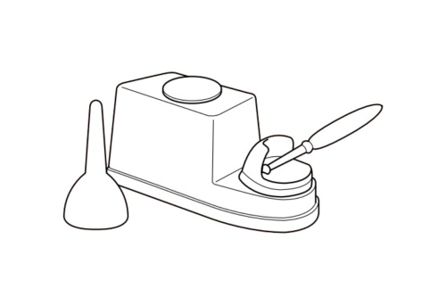 Kwast, speciaal voor de lijmdoos, 1 stuk