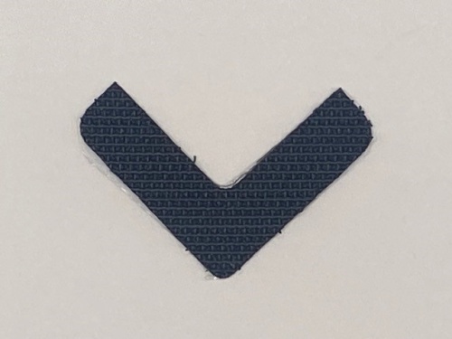 Klittenband hoekjes zwart 33 x 9 mm, 1700 stuks