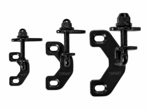 Temart Flexhaken zwart M-4, tot 10 kg per haak, 2 stuks 
