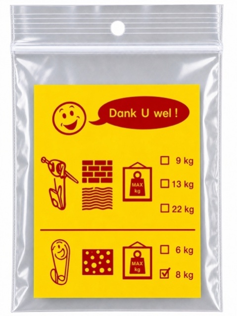 REISACO Ophanghaakjes Beton - max 8 kg - 50 Zakjes