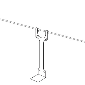 Temart Draadwandhaak lang, 1 stuk