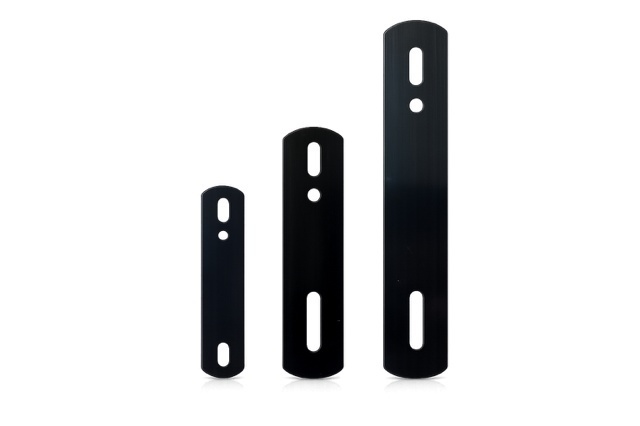 Temart Wisselveerplaatjes, blauw verenstaal, lengte 70 x 19 mm,100 stuks