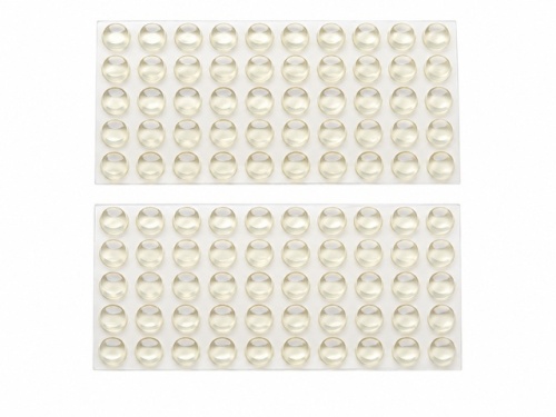 Stootrubbertjes, diameter 12 mm, hoogte 5 mm, 100 stuks