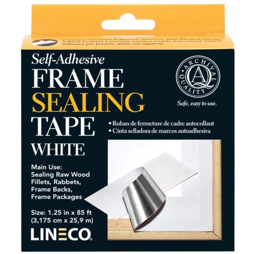 Lineco Frame sealing tape wit, 32 mm x 26 meter, 1 rol