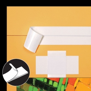 Lineco Linnen plakband breedte 32 mm, lengte 10,70 meter wit, 1 rol