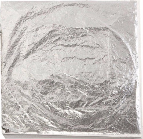 Slagaluminium, zilver, afmeting 16 x 16 cm, 500 vel