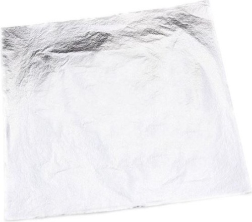 Bladzilver, 1e kwaliteit, vast op vloei, 9,5 x 9,5 cm, boekje van 25 vel