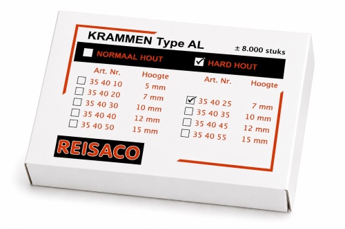  Krammen Type AL hard hout 7 mm, 8.000 stuks
