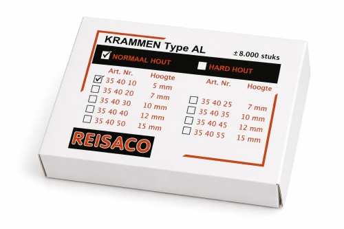  Krammen Type AL zacht/normaal hout 5 mm, 8.000 stuks