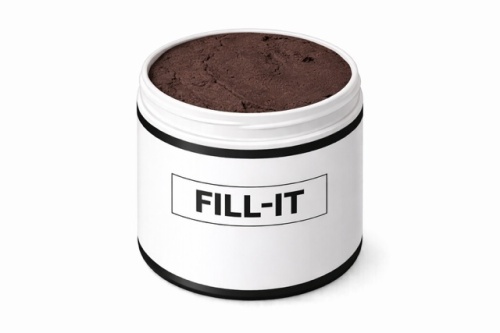 FILL-IT Stopwas Donker noten - kneedbare was voor het vullen van gaatjes - 1 pot 450 gram