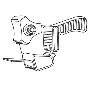 Plakband afroller voor plakband tot 50 mm breed, 1 stuk