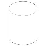 Aandrukdop Cassese hard hout Groen rond 30mm. hoog