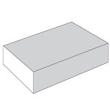 Schuurblokje, korrelgrofte P80/120, afmeting 100 x 70 x 27 mm, 1 stuk