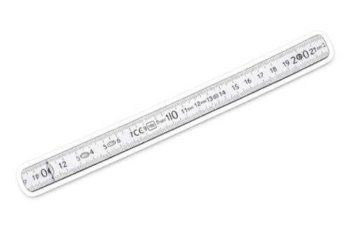 Duimstok kunststof uitvoering, lengte 2 meter, 1 stuk