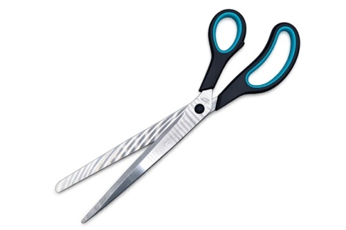 Papierschaar zware, professionele uitvoering van RVS, lengte 30 cm, 1 stuk 