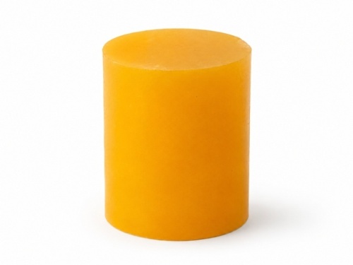 Aandrukdop Cassese zacht hout Geel rond 30mm. hoog